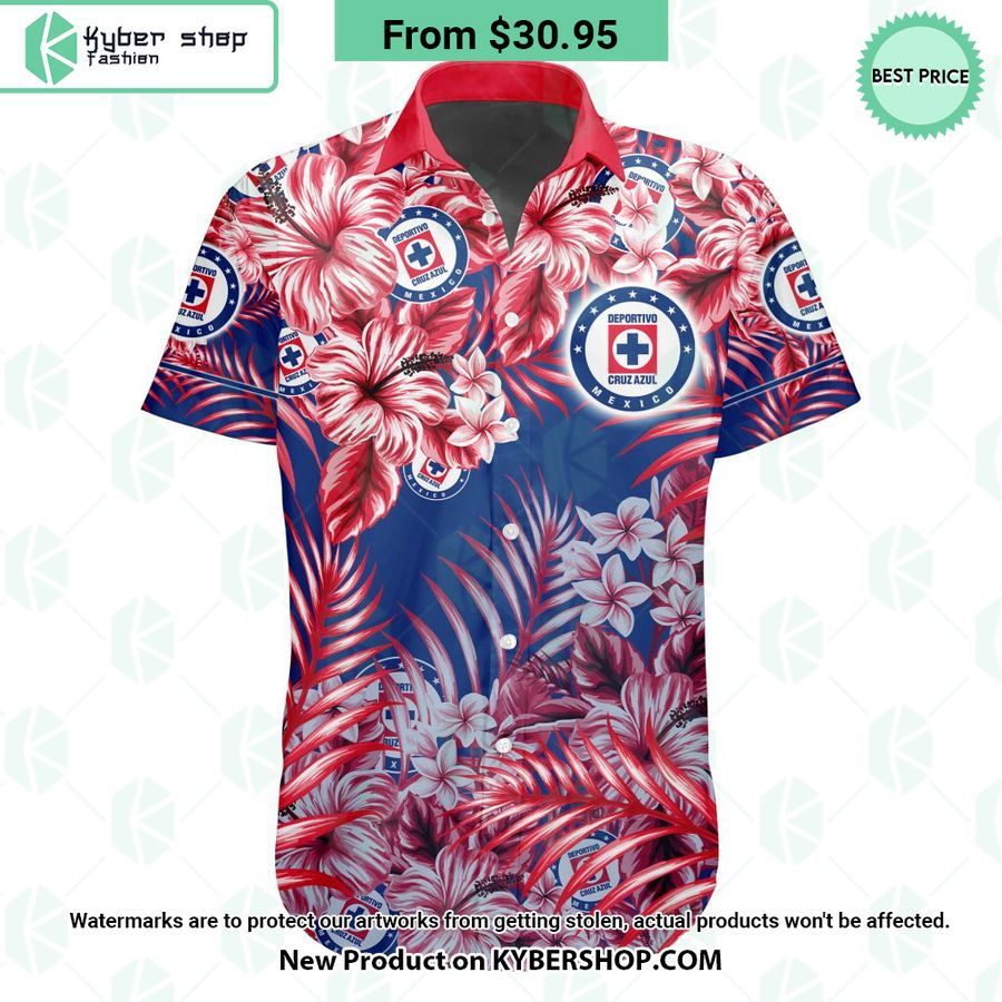 Liga MX Cruz Azul CUSTOM Hawaiian Shirt