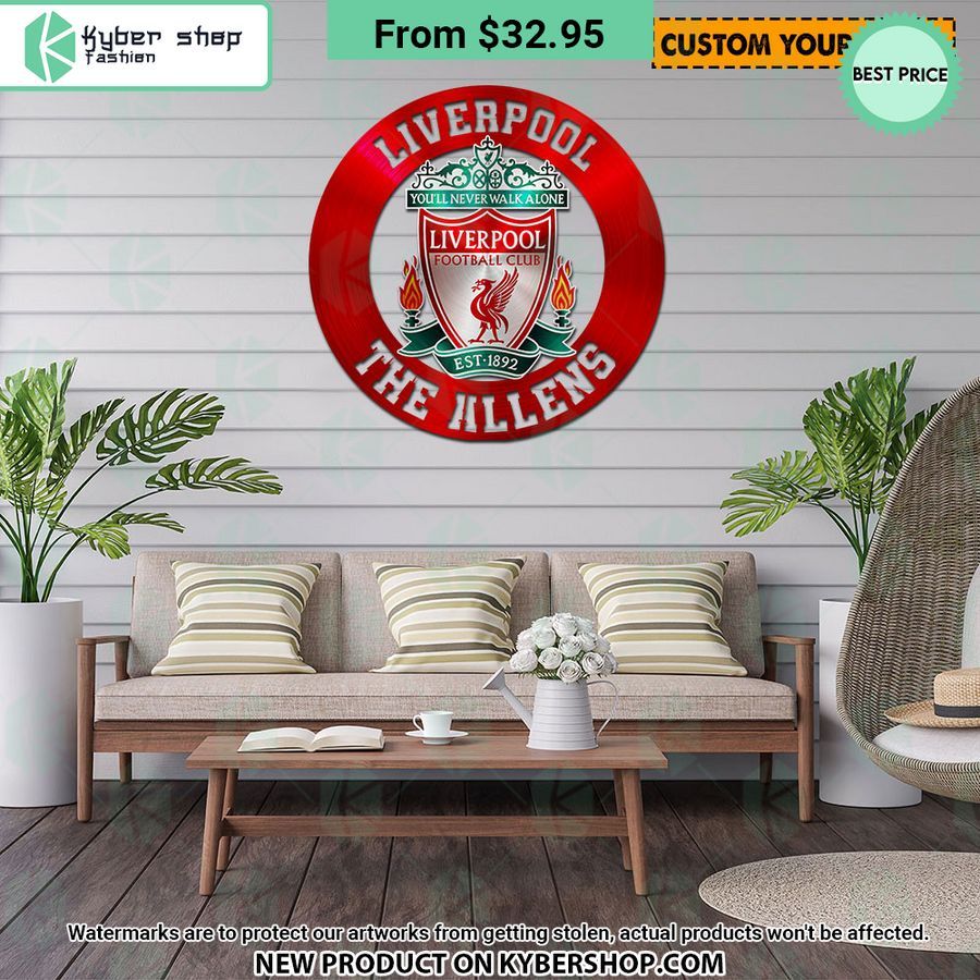 Liverpool FC CUSTOM Metal Sign