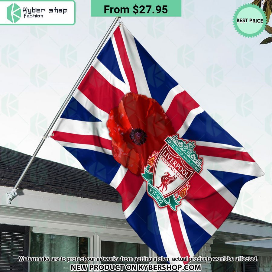 Liverpool FC Remembrance day Flag