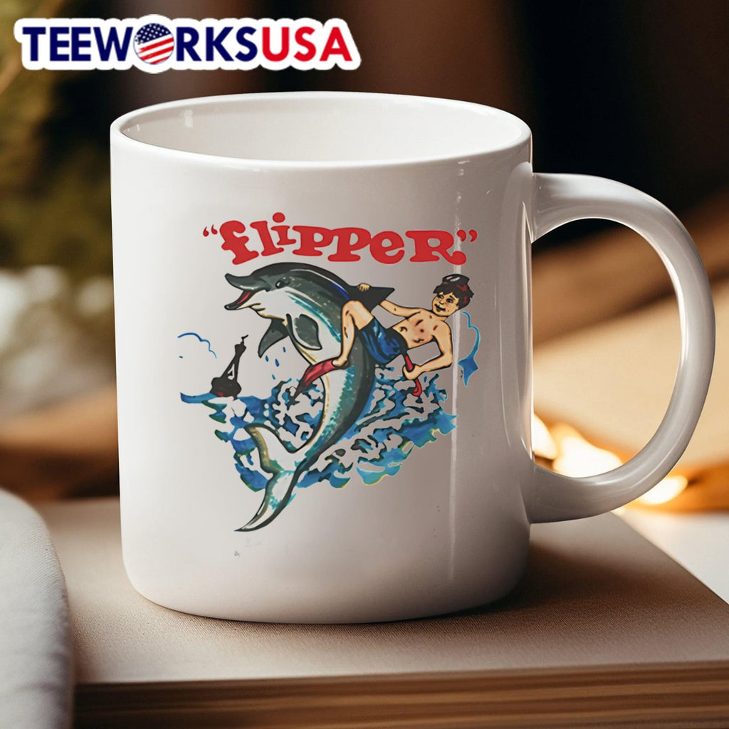 ‘Flipper’ Dolphin Riding Boy Shirt
