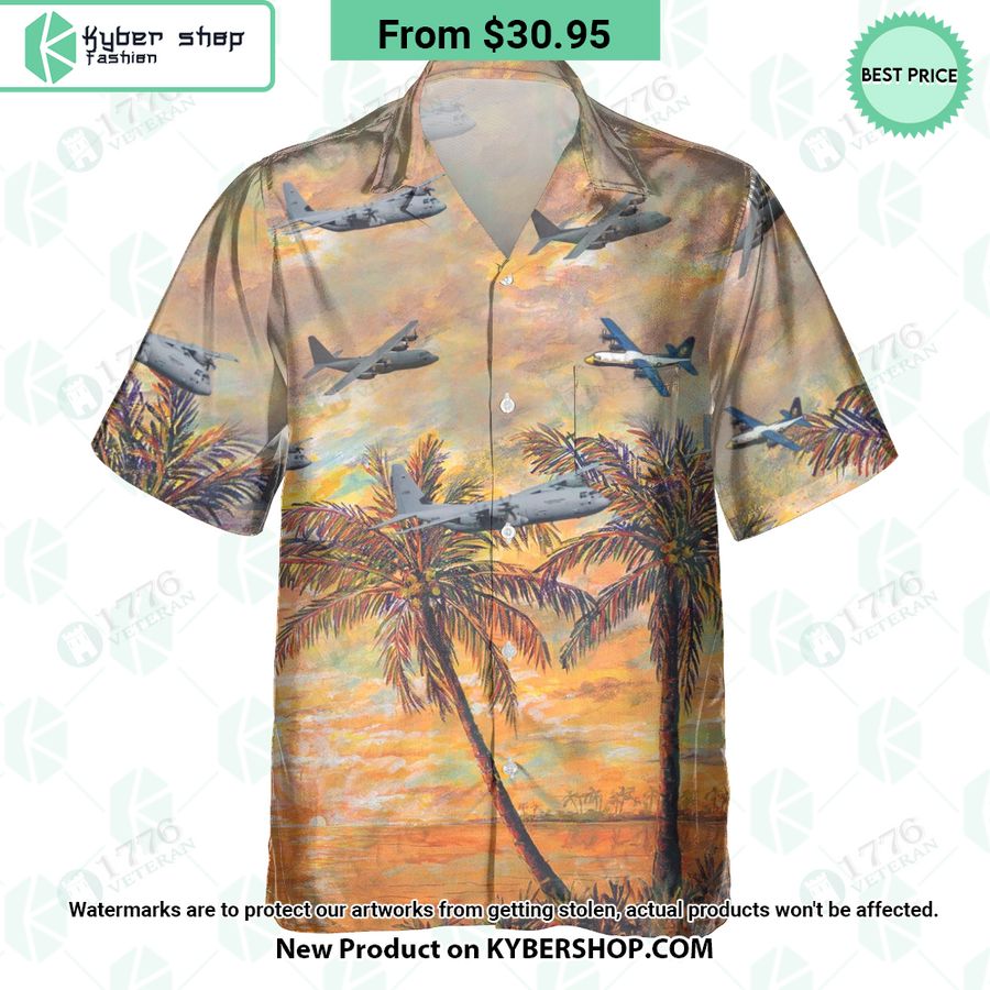 Lockheed C-130 Hercules Hawaiian Shirt