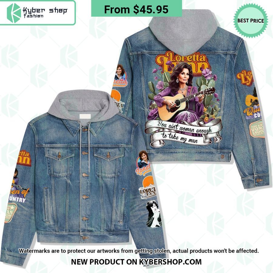 Loretta Lynn Hooded Denim Jacket
