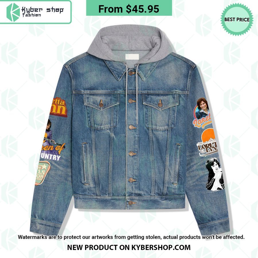 Loretta Lynn Hooded Denim Jacket