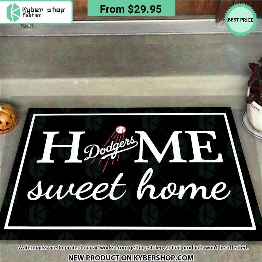 Los Angeles Dodgers Home Sweet Home Doormat