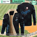 Los Angeles Dodgers MLB Fleece Leather Jacket
