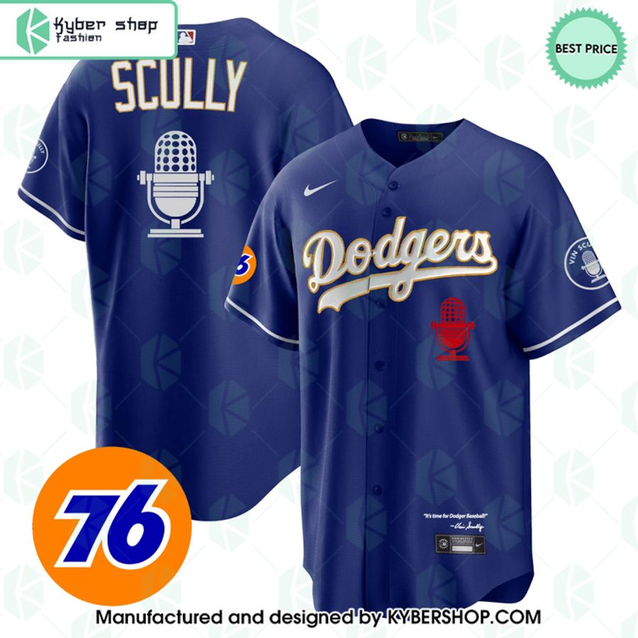 Los Angeles Dodgers Vin Scully Baseball Jersey