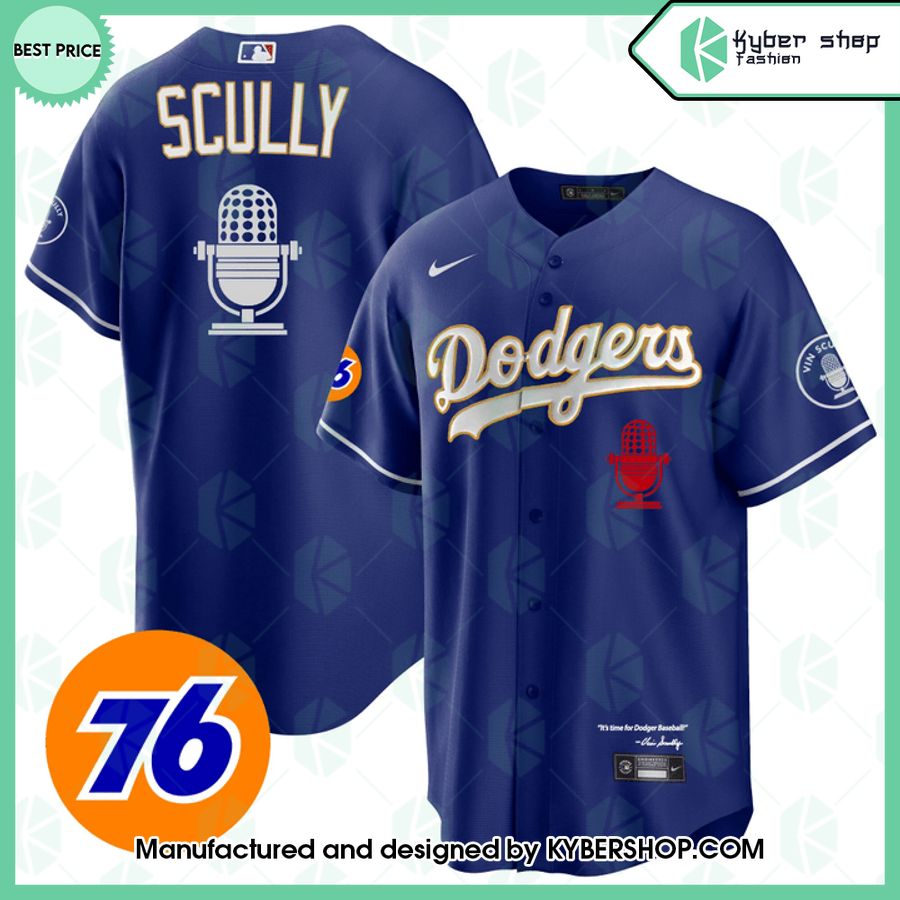 Los Angeles Dodgers Vin Scully Baseball Jersey