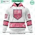 Los Angeles Kings In October We Wear Pink Breast Cancer Hoodie