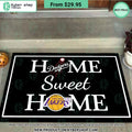 Los Angeles Lakers Los Angeles Dodgers Home Sweet Home Doormat