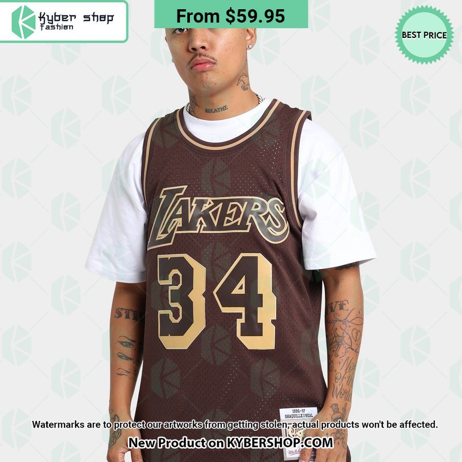 Los Angeles Lakers Shaquille O Neal 34 Basketball Jersey