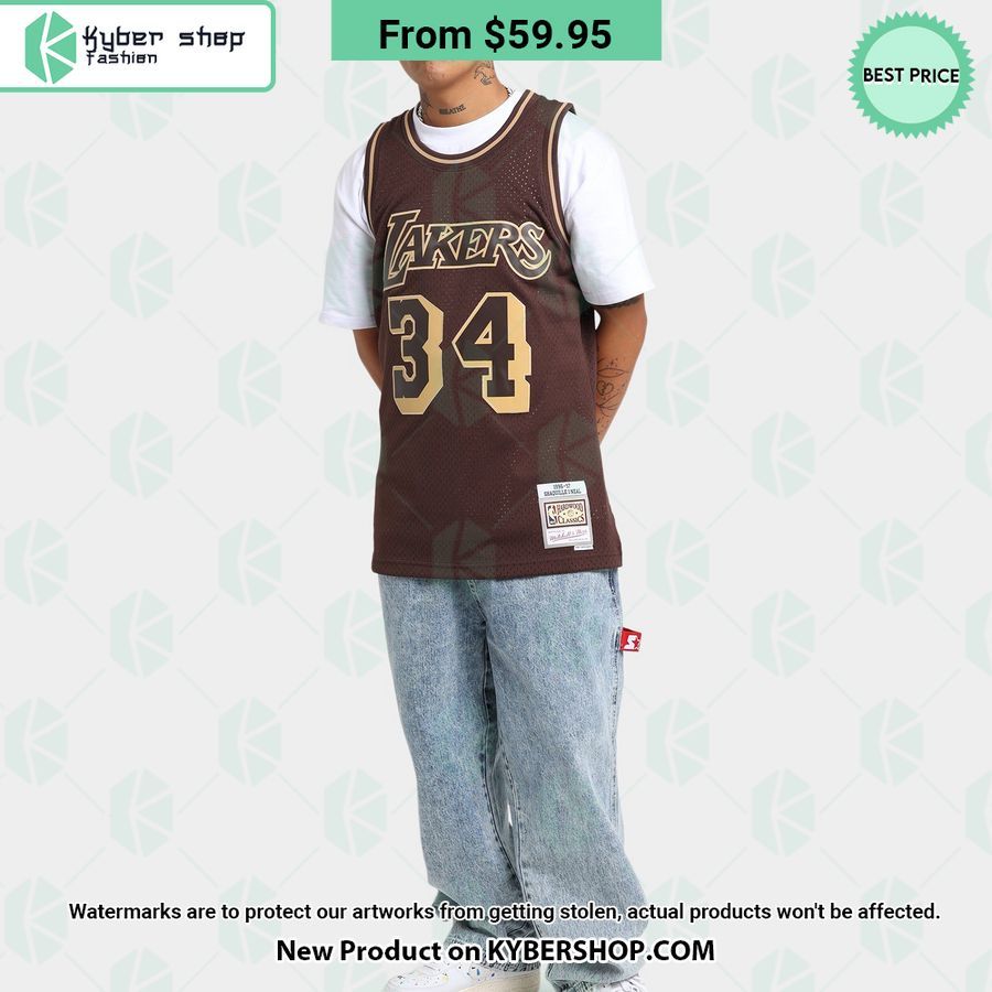 Los Angeles Lakers Shaquille O Neal 34 Basketball Jersey
