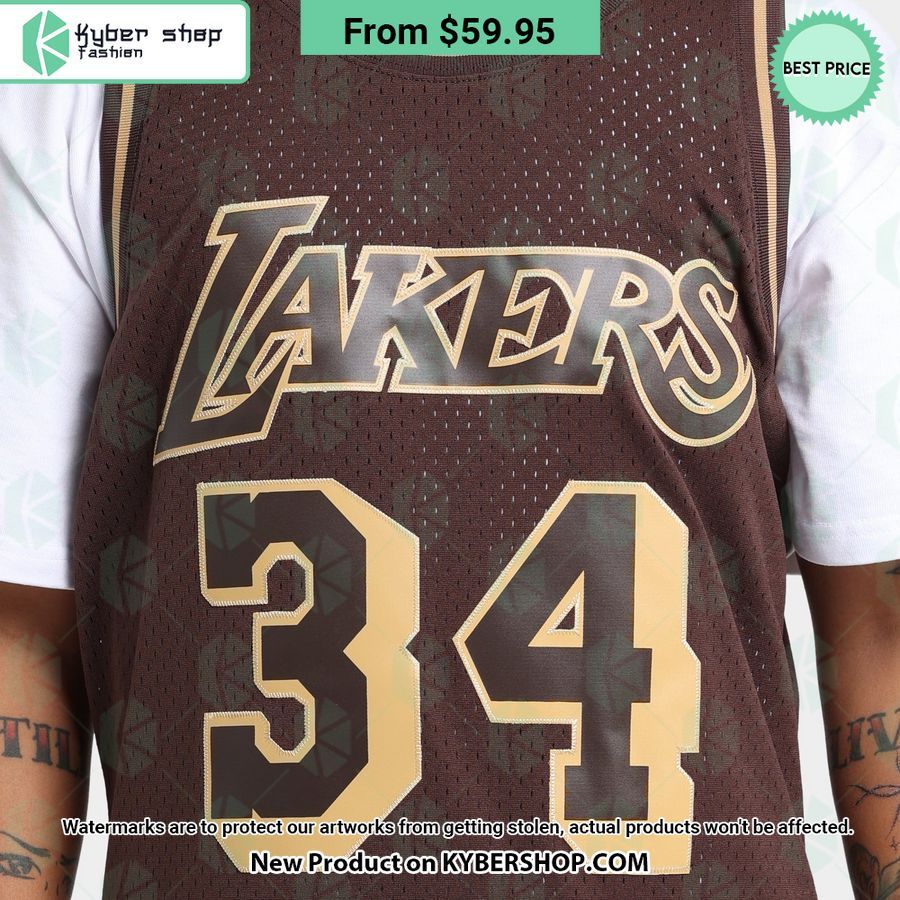 Los Angeles Lakers Shaquille O Neal 34 Basketball Jersey