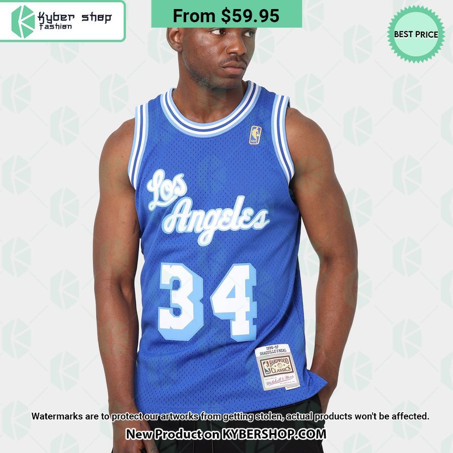 Los Angeles Lakers Shaquille O Neal 34 Royal Basketball Jersey