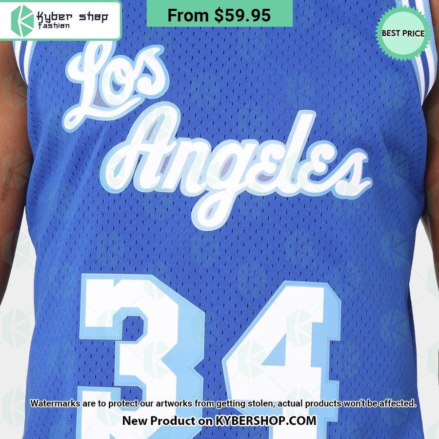 Los Angeles Lakers Shaquille O Neal 34 Royal Basketball Jersey