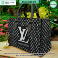 Louis Vuiton logo Women Leather Handbag