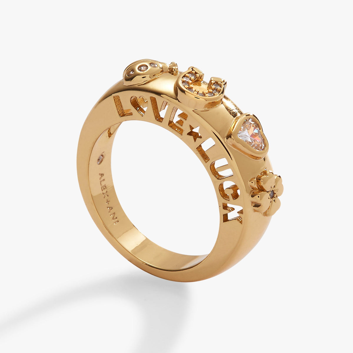 Love Luck Open Domed Ring T-Shirts