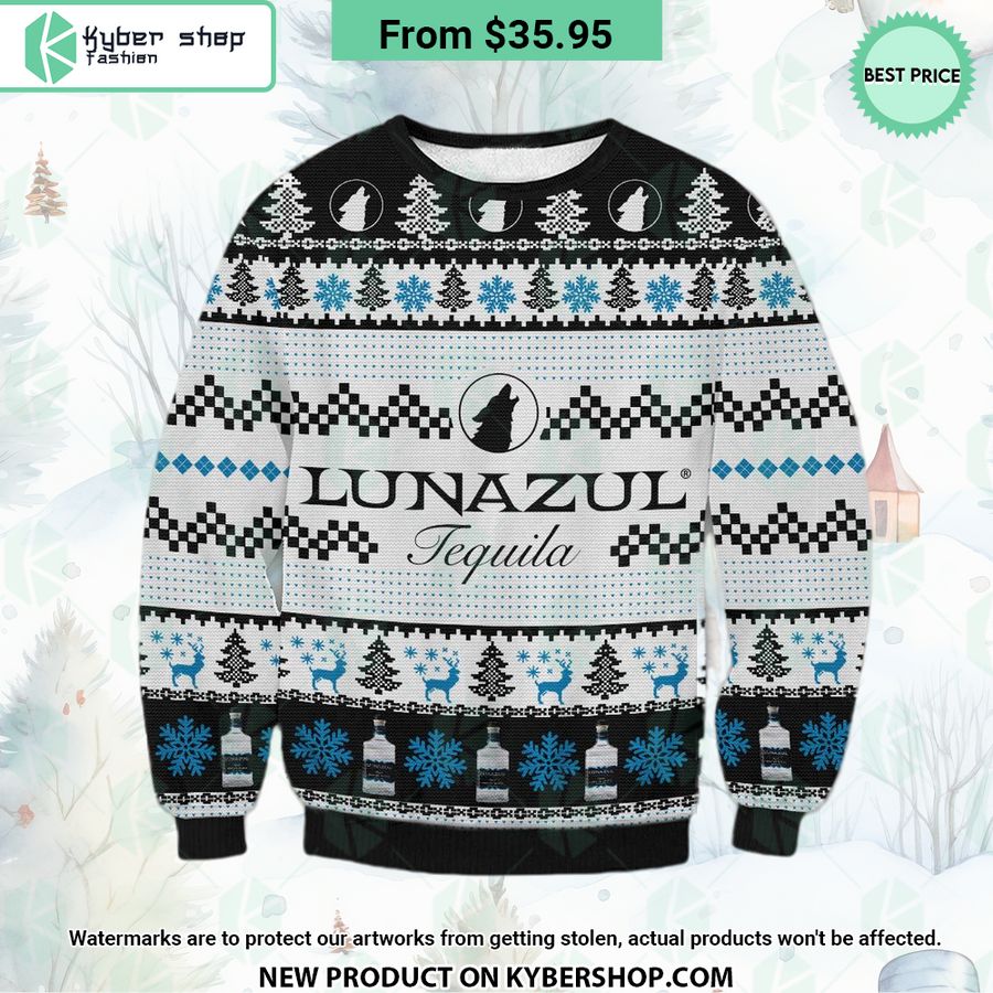 Lunazul Tequila Christmas Sweater