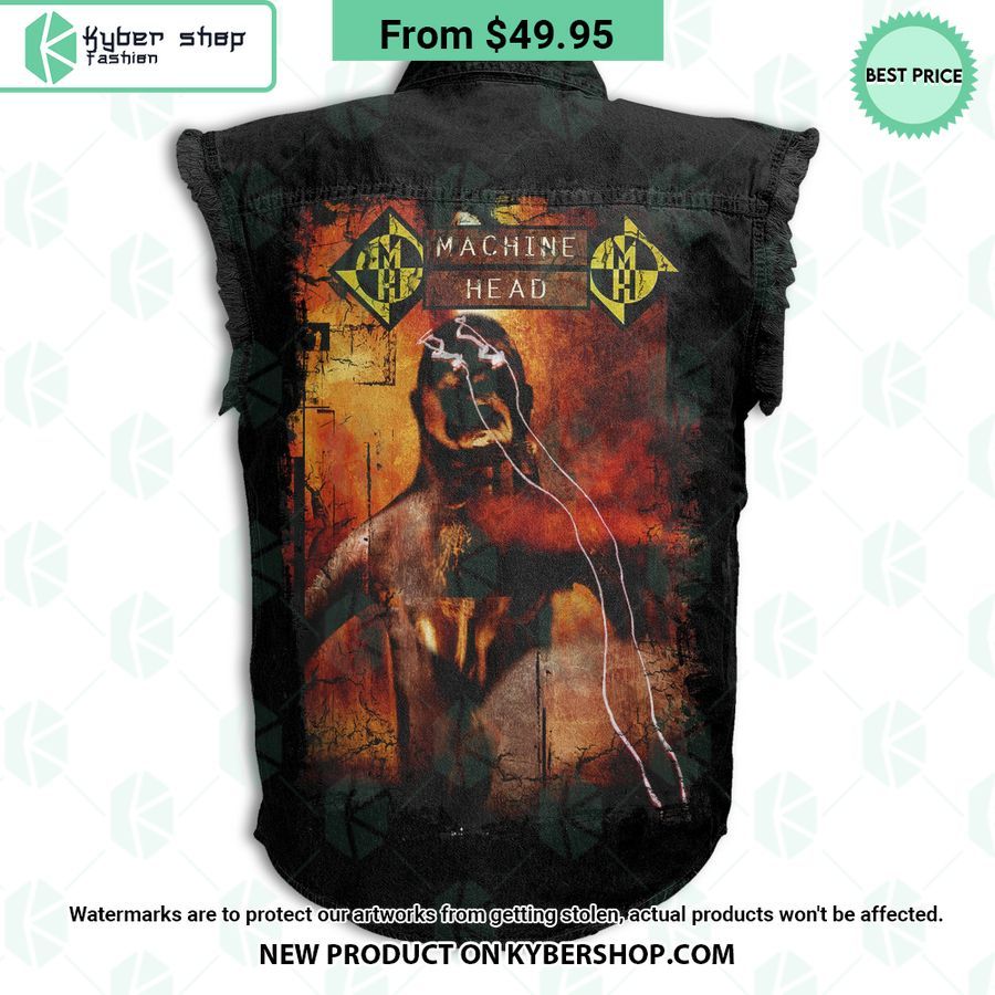 Machine Head Sleeveless Denim Jacket