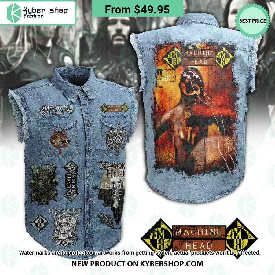 Machine Head Sleeveless Denim Jacket