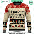 Makers Mark Christmas Sweater