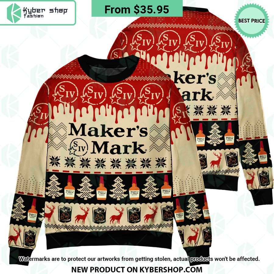 Makers Mark Christmas Sweater