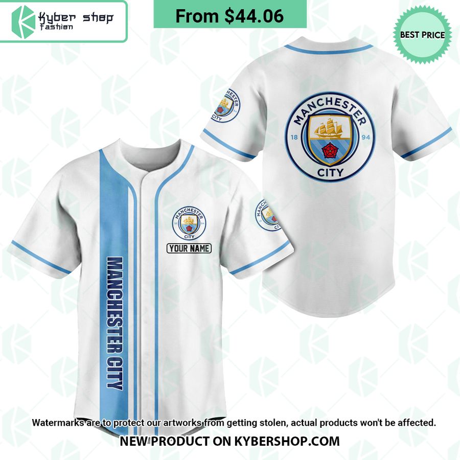 Manchester City CUSTOM Baseball Jersey