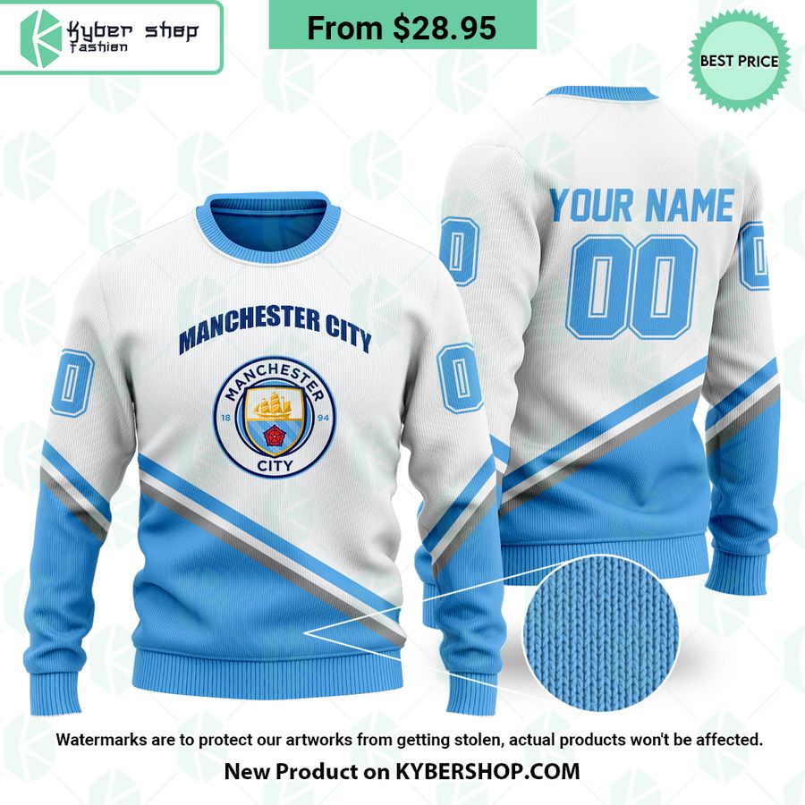 Manchester City FC Logo CUSTOM Hoodie