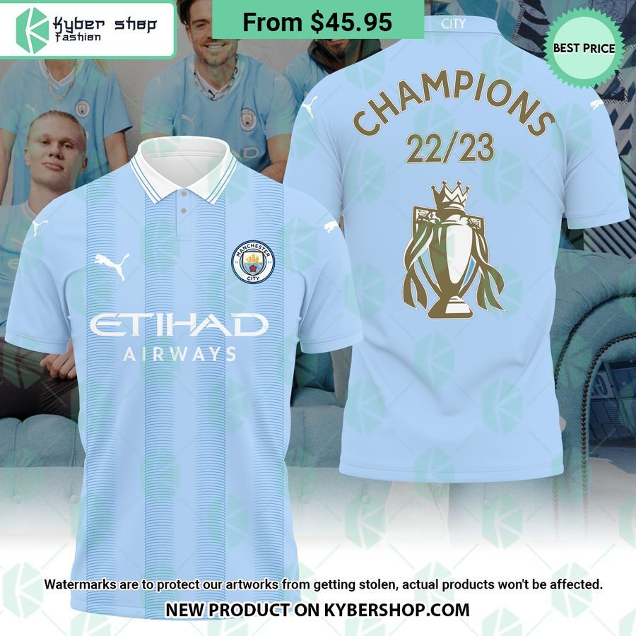 Manchester City Premier League Champions Polo Shirt