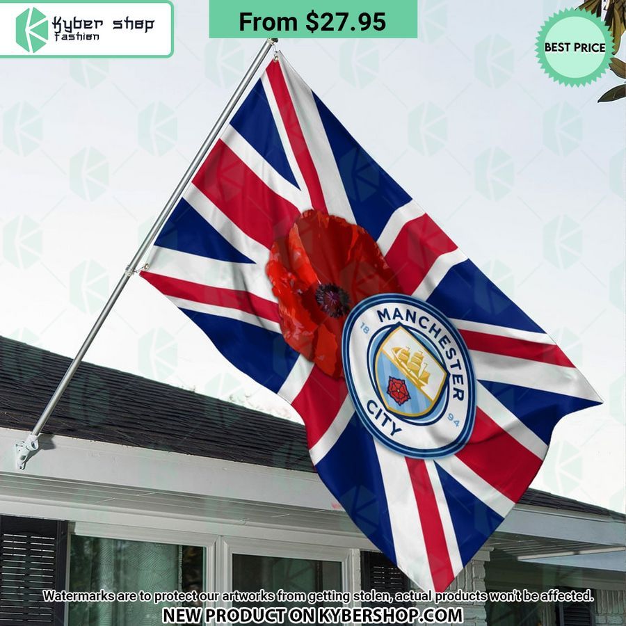 Manchester City Remembrance day Flag