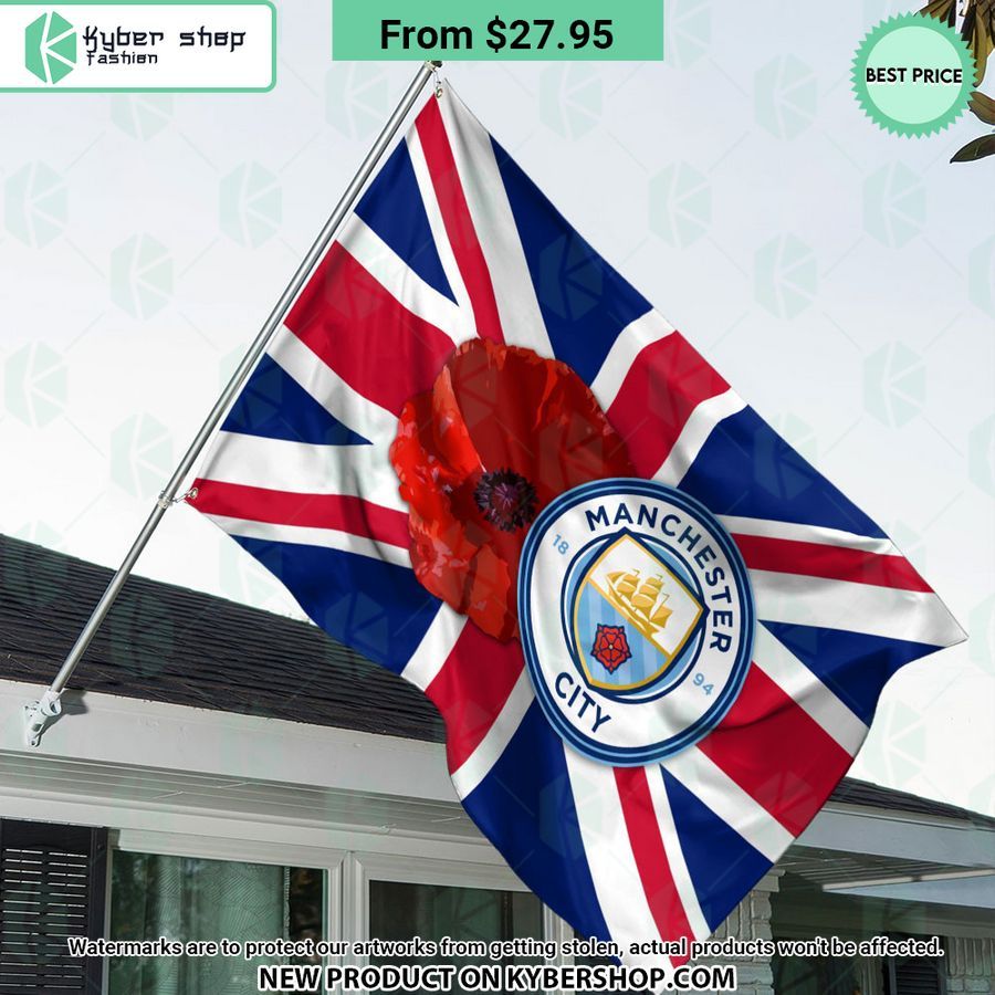 Manchester City Remembrance day Flag