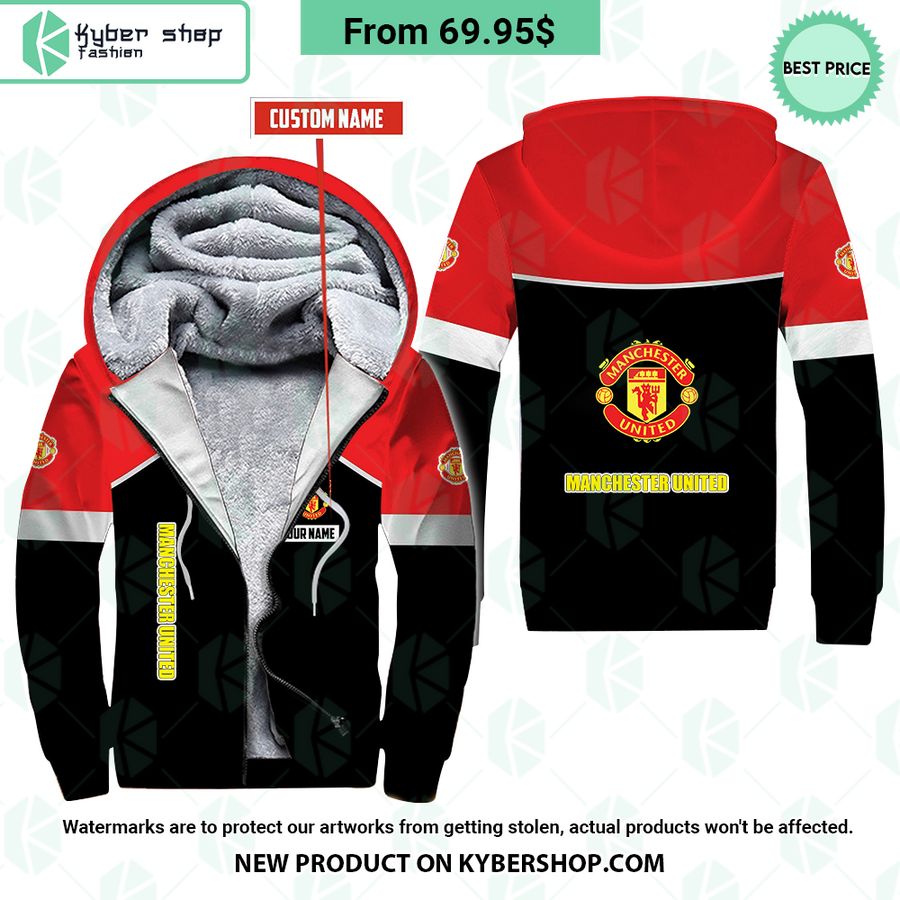 Manchester United CUSTOM Fleece Hoodie
