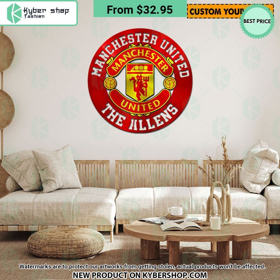 Manchester United CUSTOM Metal Sign