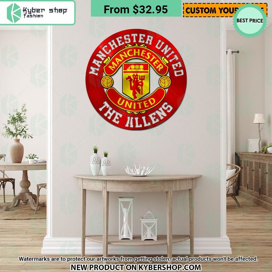 Manchester United CUSTOM Metal Sign
