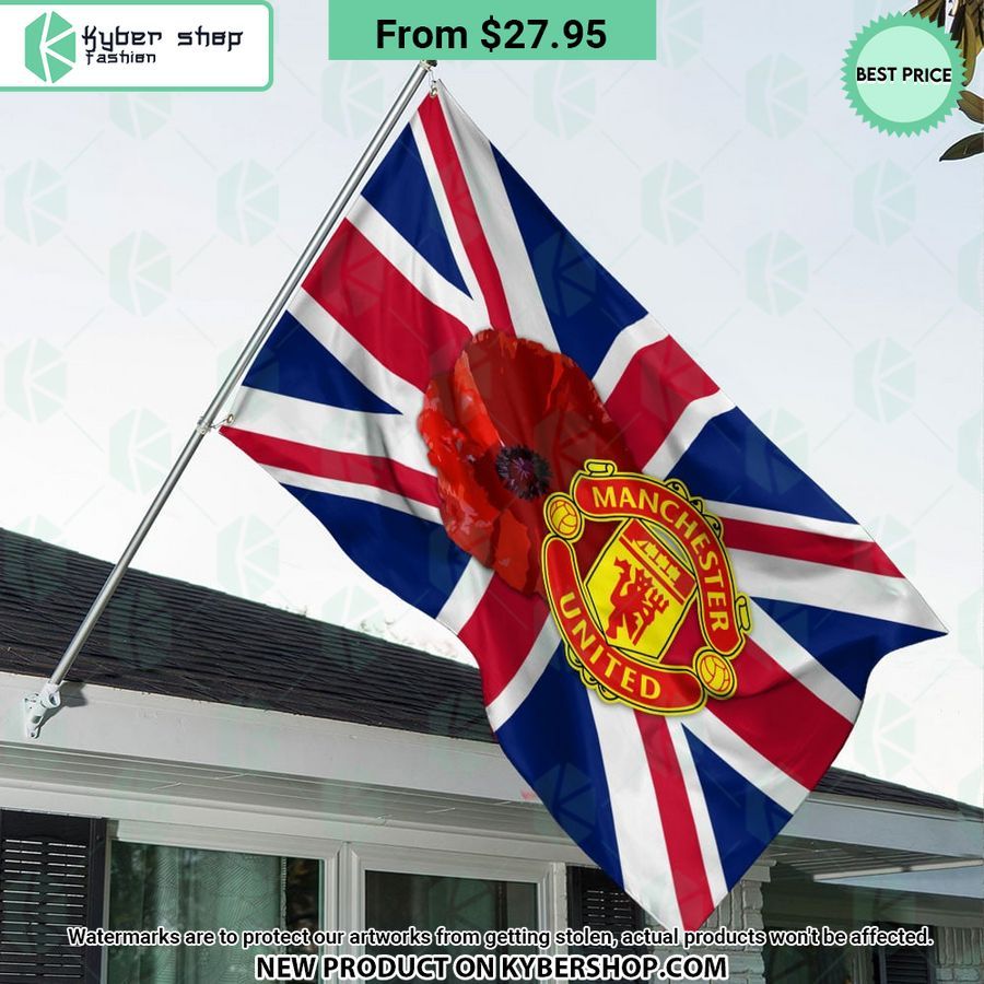 Manchester United Remembrance day Flag