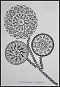 Mandala Florals Print Unisex , , , Long Sleeve Tee