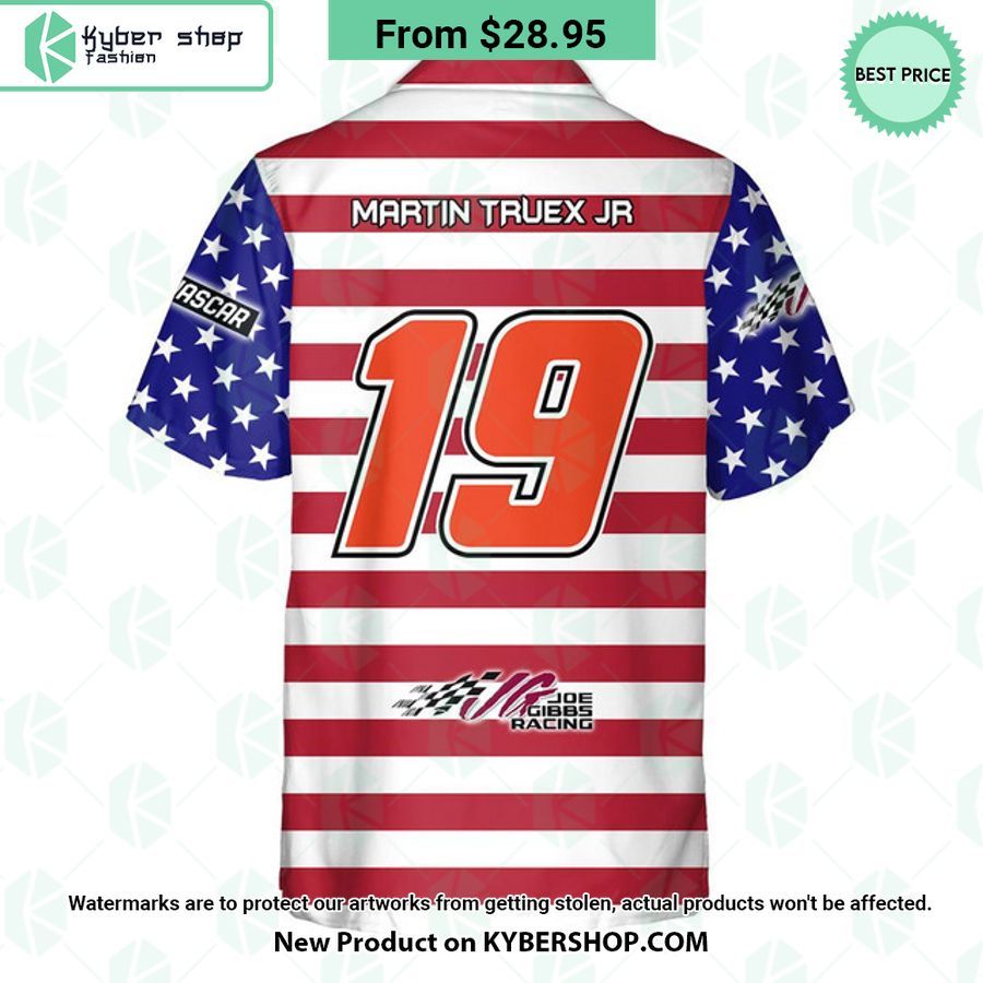 Martin Truex Jr NASCAR Racing Independence Day Hawaiian Shirt