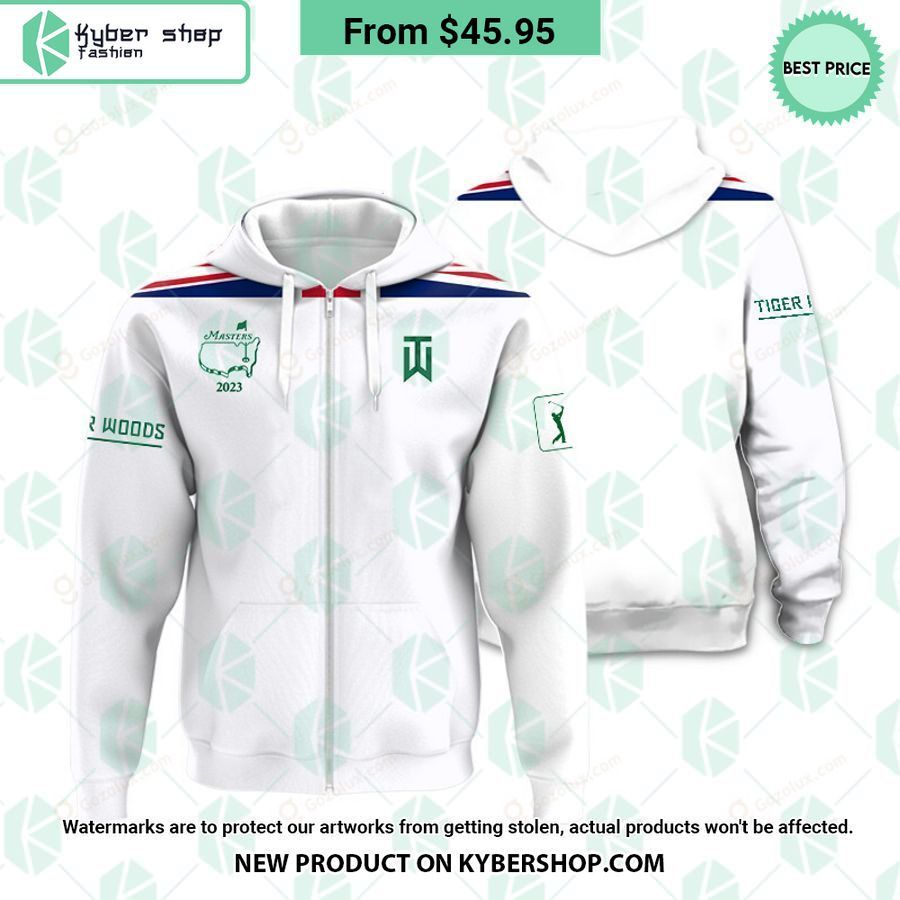 Masters Tournament UK Flag Tiger Woods Polo Shirt