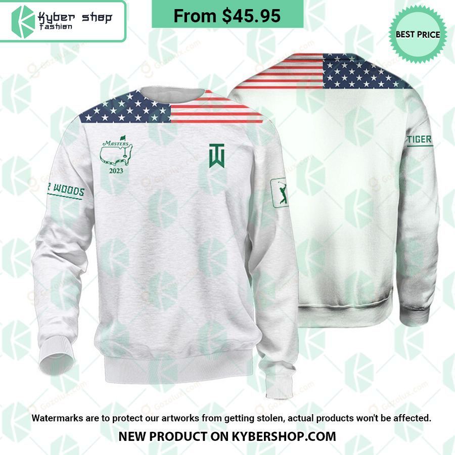 Masters Tournament US Flag Tiger Woods Polo Shirt