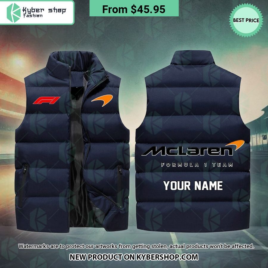 McLaren F1 CUSTOM Sleeveless Puffer Down Jacket