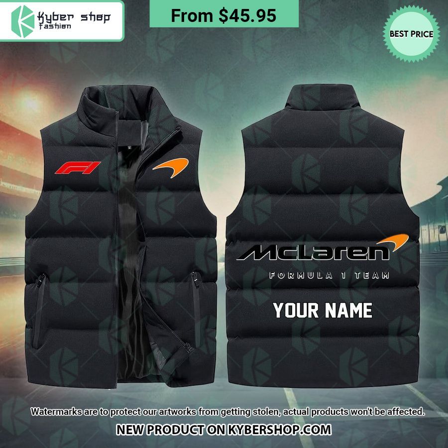 McLaren F1 CUSTOM Sleeveless Puffer Down Jacket