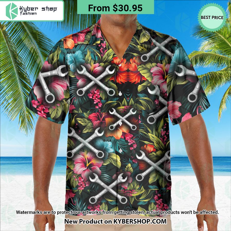 Mechanic Wrench Hawaiian Shirt