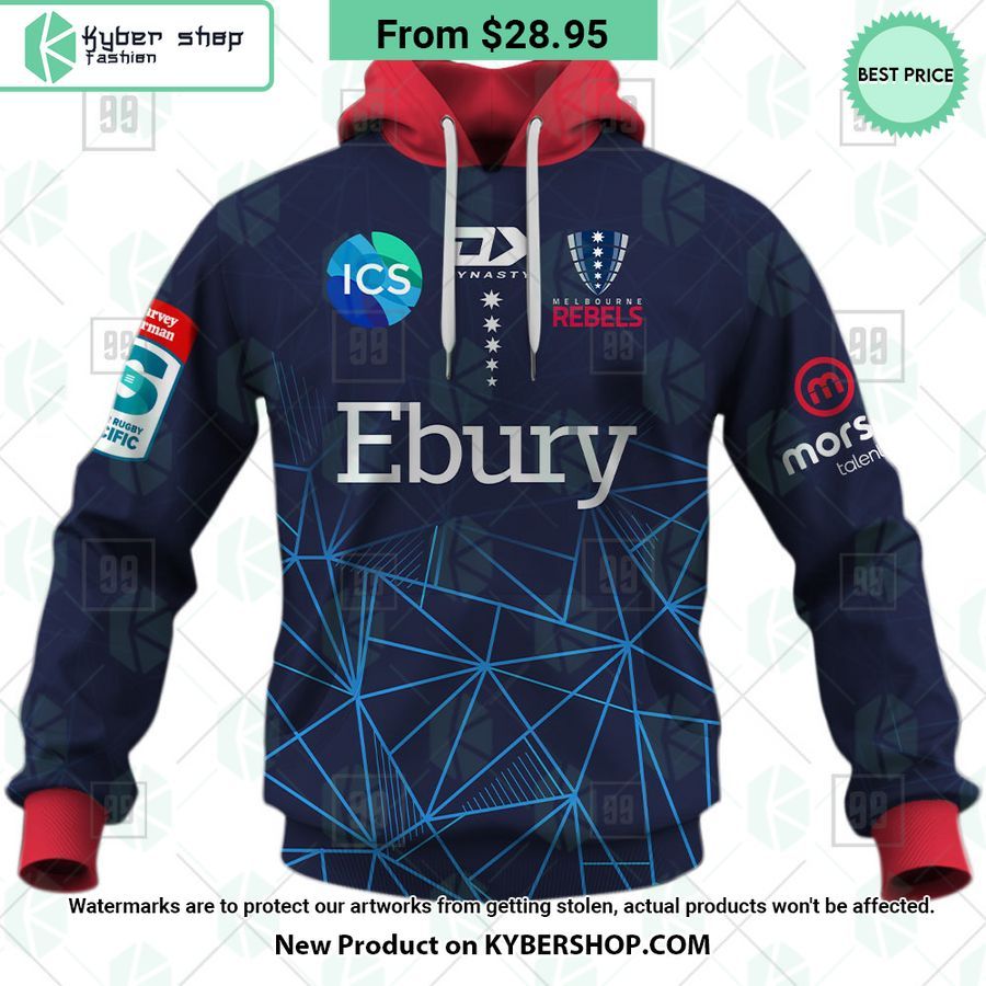 Melbourne Rebels Super Rugby Pacific Home Jersey CUSTOM Hoodie