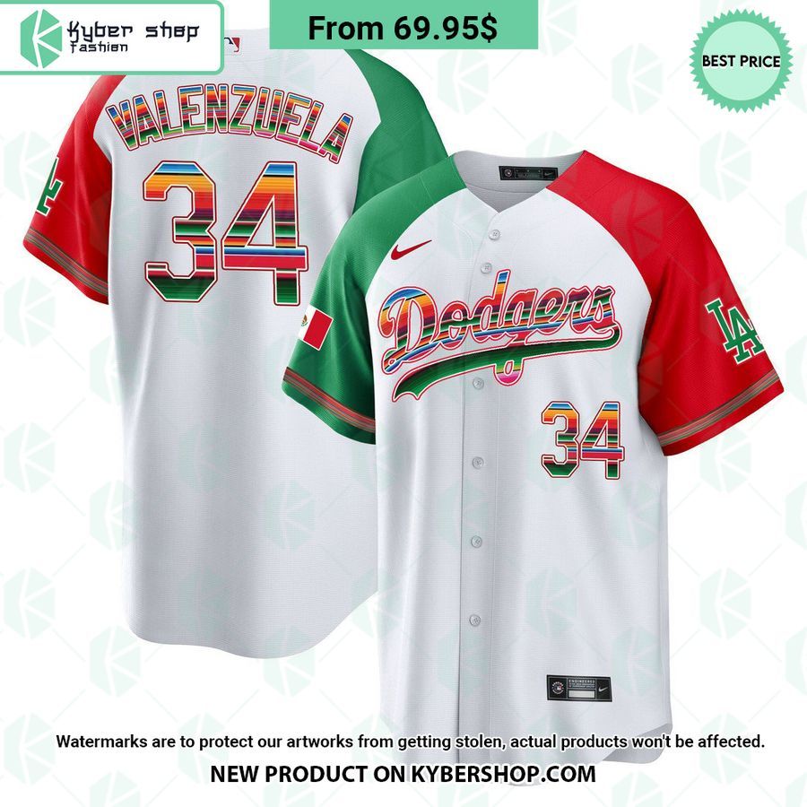 Men’s Los Angeles Dodgers Mexico Cool Base Alternate Jersey