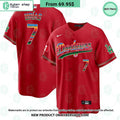 Men’s Los Angeles Dodgers Mexico Cool Base Red Jersey