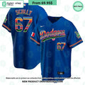 Men’s Los Angeles Dodgers Mexico Cool Base Royal Jersey
