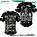 Merle Haggard Muskogee Whiskey CUSTOM Baseball Jersey
