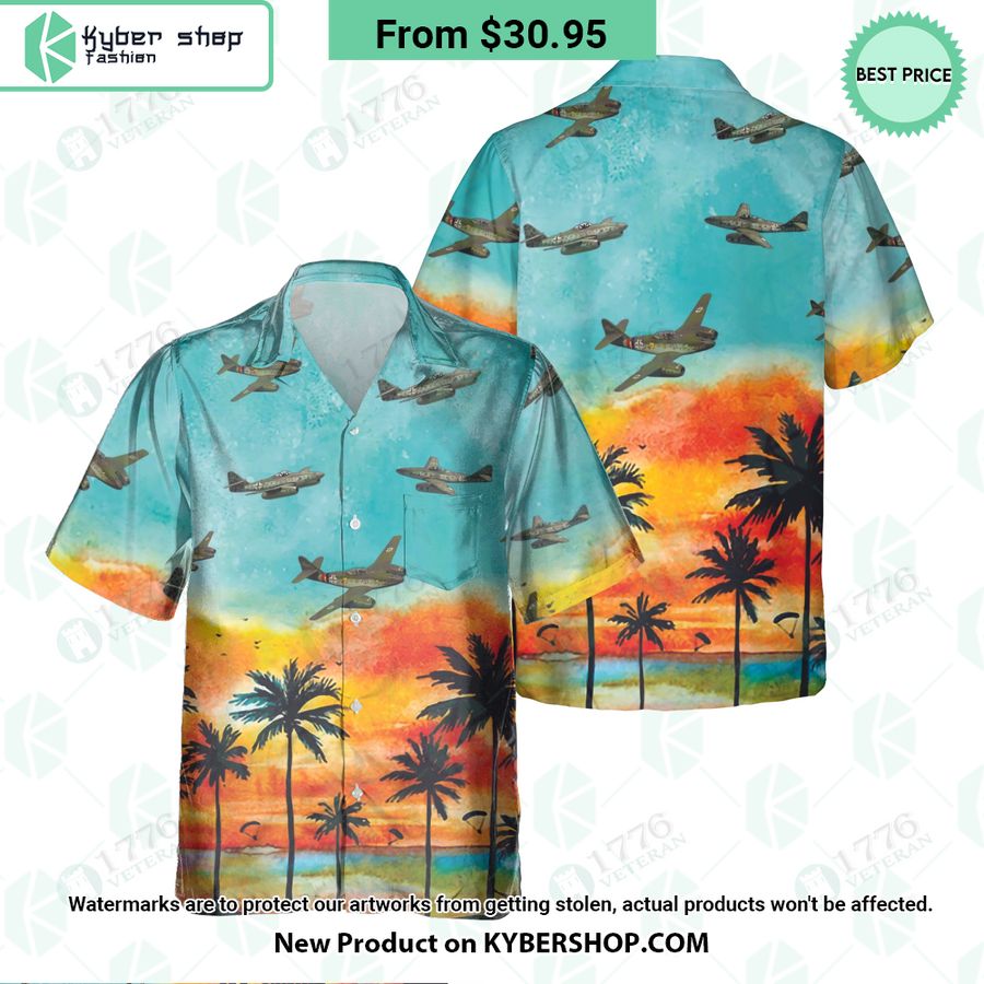 Messerschmitt Me 262 Sunset Hawaiian Shirt