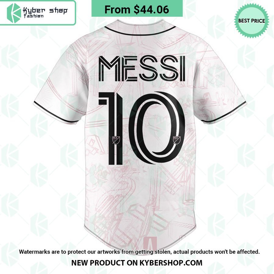Messi 10 Inter Miami Baseball Jersey