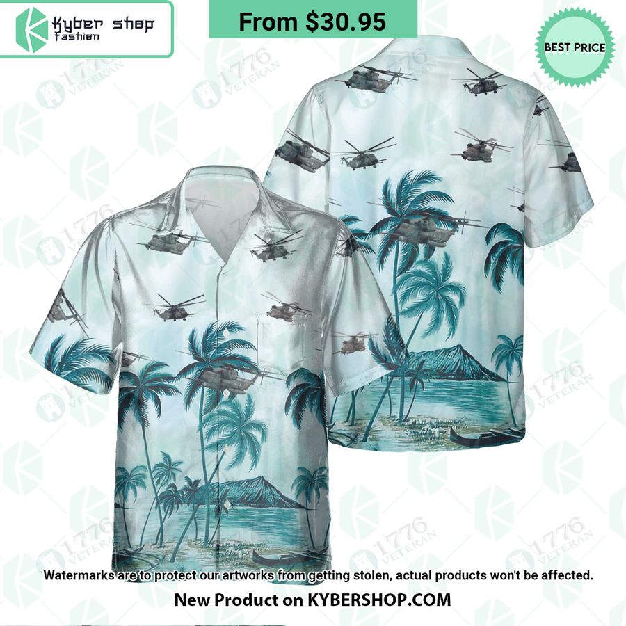 MH-53 Pave Low Palm Hawaiian Shirt