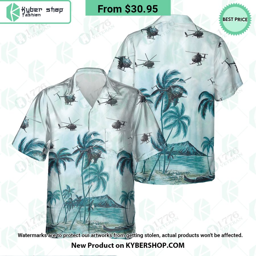 MH-6 Little Bird Palm Hawaiian Shirt